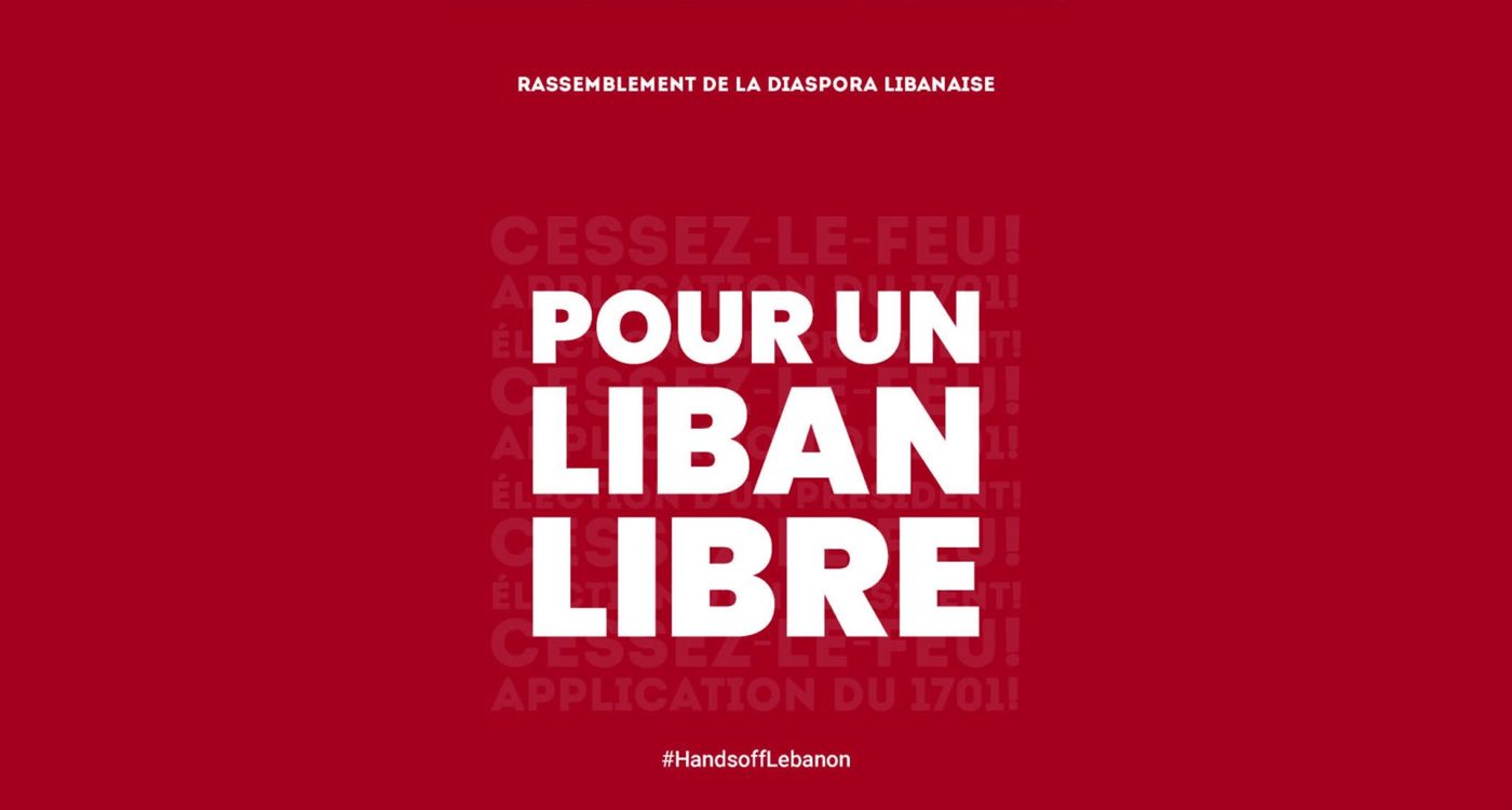 Rassemblement pour un Liban libre à Paris
